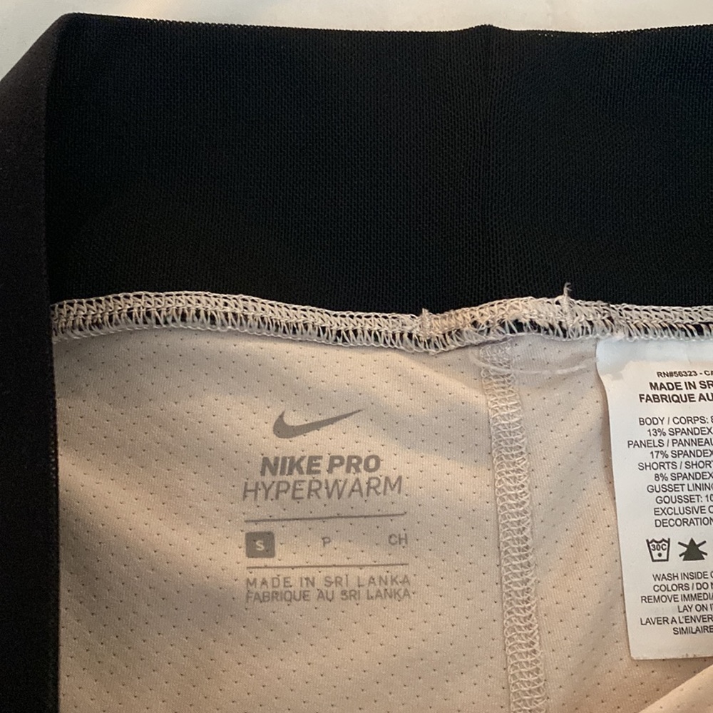 NIKE PRO Hyperwarm Advanced Performance Warming Textured Mid Rise Leggings - Picture 9 of 10